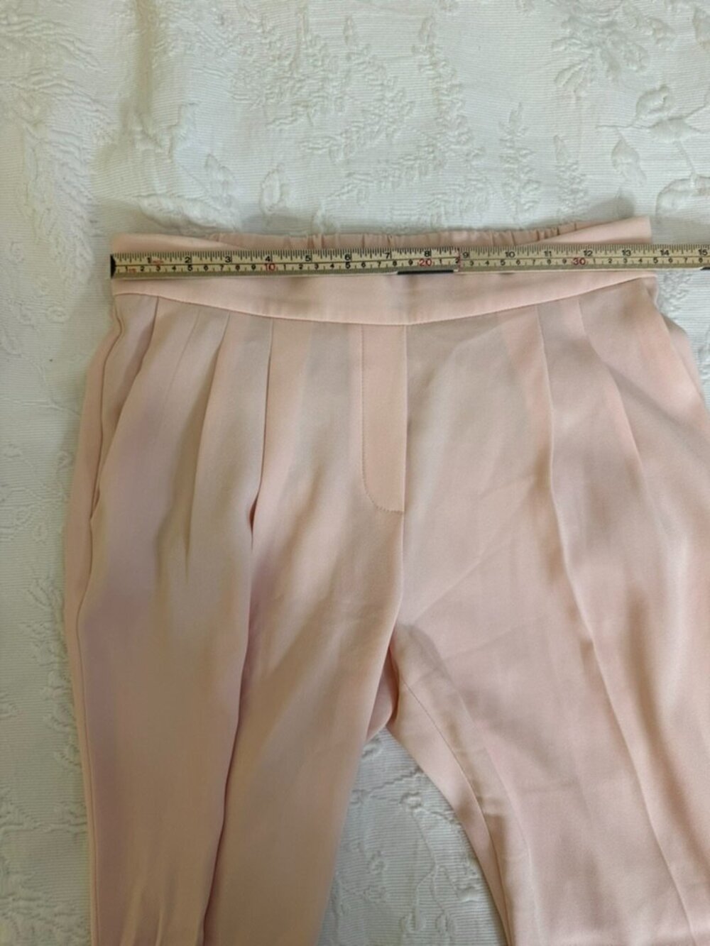Aritzia Babaton Atelier Blush Pink Pleated Trousers Size 4 - Picture 7 of 10